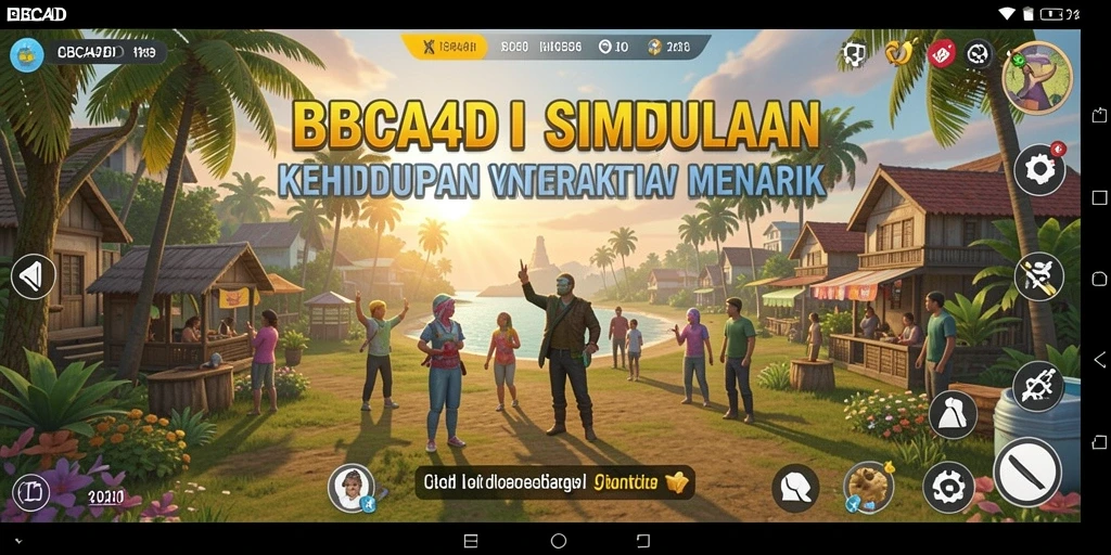 Tampilan gameplay BBCA4D yang menampilkan interaksi karakter dan lingkungan.