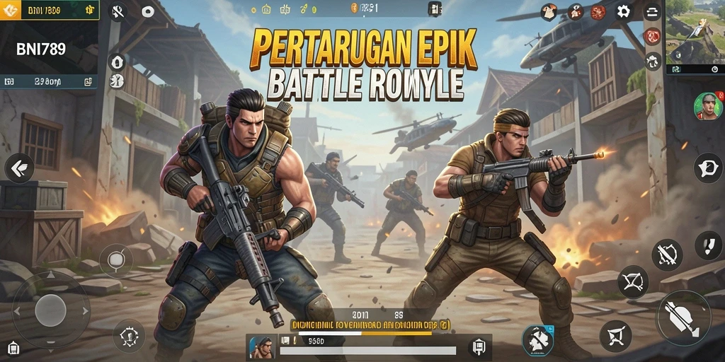 Tampilan pertarungan seru dalam BNI789 yang mengasyikkan.