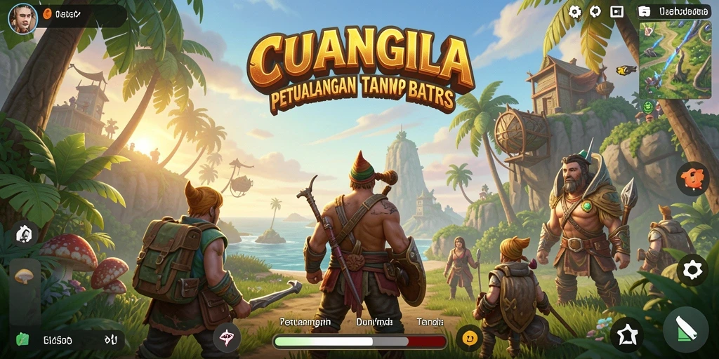 Tampilan gameplay CUANGILA yang menakjubkan di dunia terbuka.