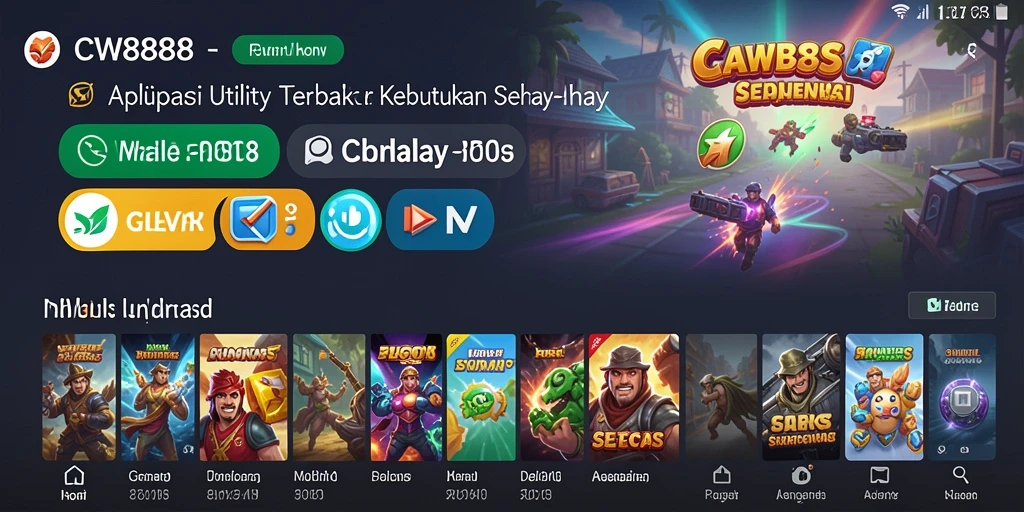 Tampilan utama aplikasi CW8888 yang menampilkan manajemen tugas yang mudah.
