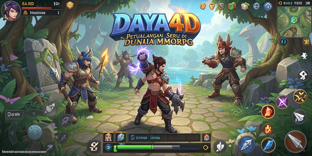 Gameplay seru dalam dunia fantasi MMORPG DAYA4D.