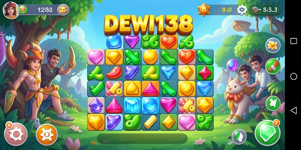Tampilan gameplay DEWI138 yang seru dan penuh warna.