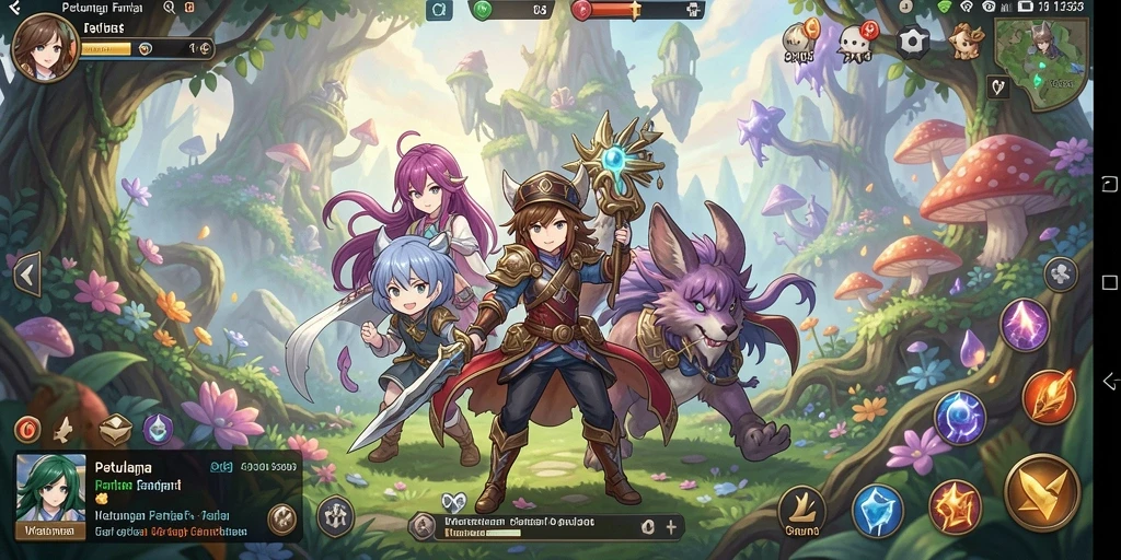 Screenshot gameplay DY01 menunjukkan aksi seru dalam dunia anime.