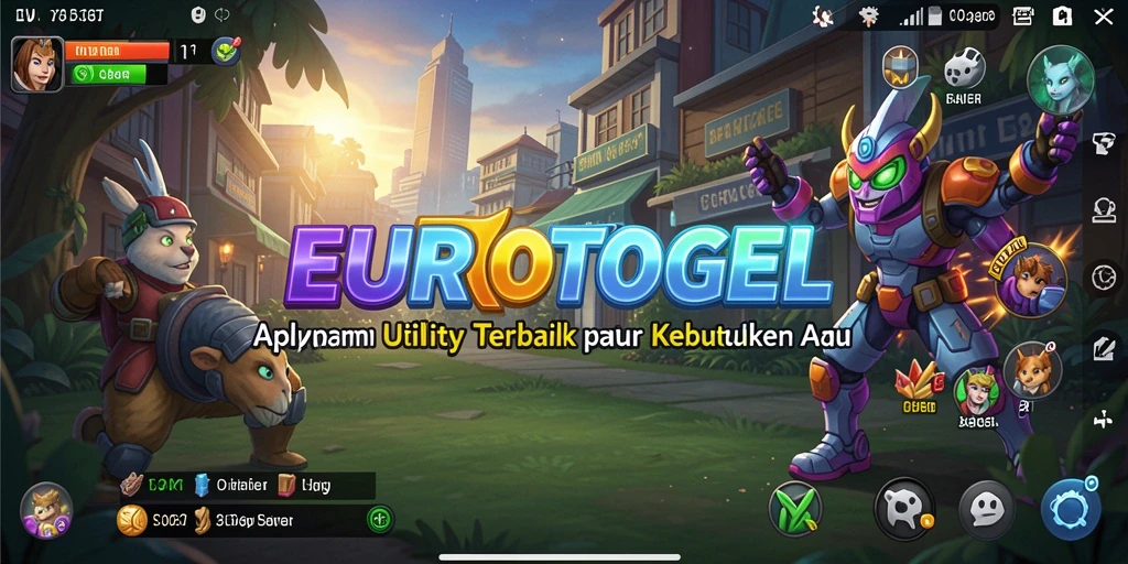Screenshot menunjukkan antarmuka EUROTOGEL yang sederhana dan menarik.