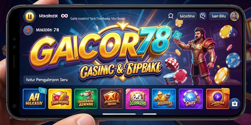 Screenshot GACOR78 menunjukkan permainan Kasino yang seru dan menarik.