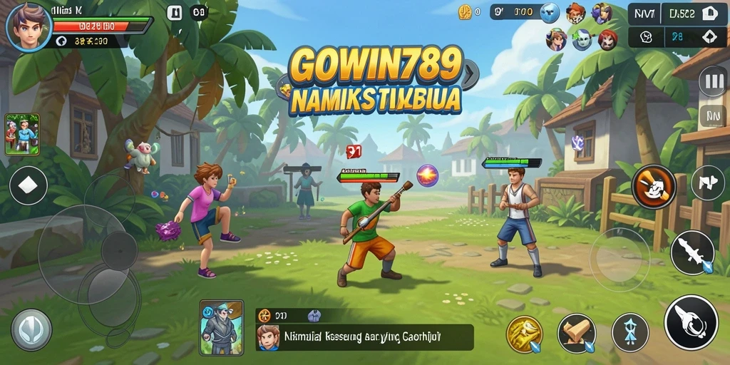 Screenshot GOWIN789 menampilkan aksi gameplay seru dan penuh warna.