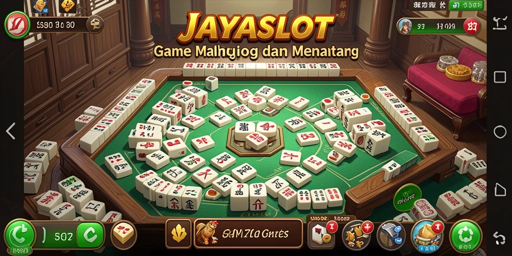 Gameplay Mahjong seru di JAYASLOT, penuh tantangan.