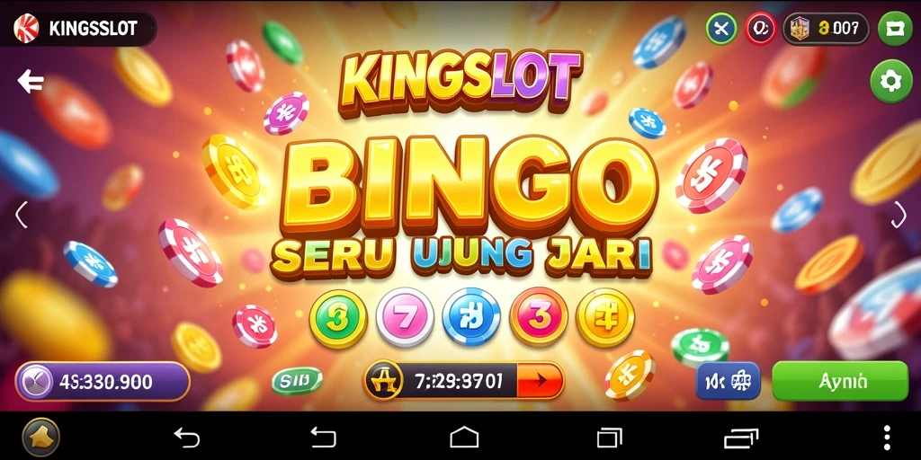 Screenshot KINGSLOT menampilkan gameplay seru dalam permainan Bingo.