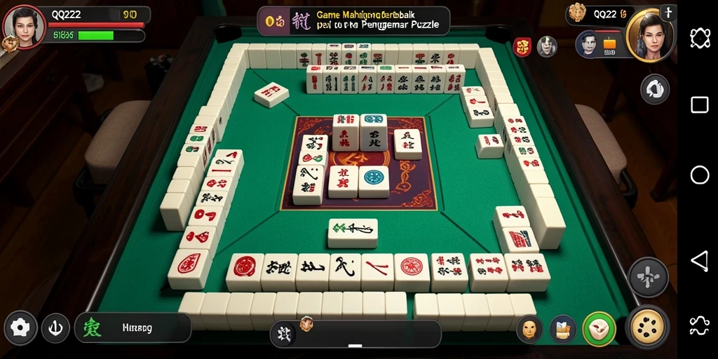 Tampilan gameplay QQ222 yang menawan dan penuh tantangan Mahjong.
