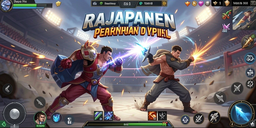 Gameplay seru dengan pertarungan epik di RAJAPANEN.