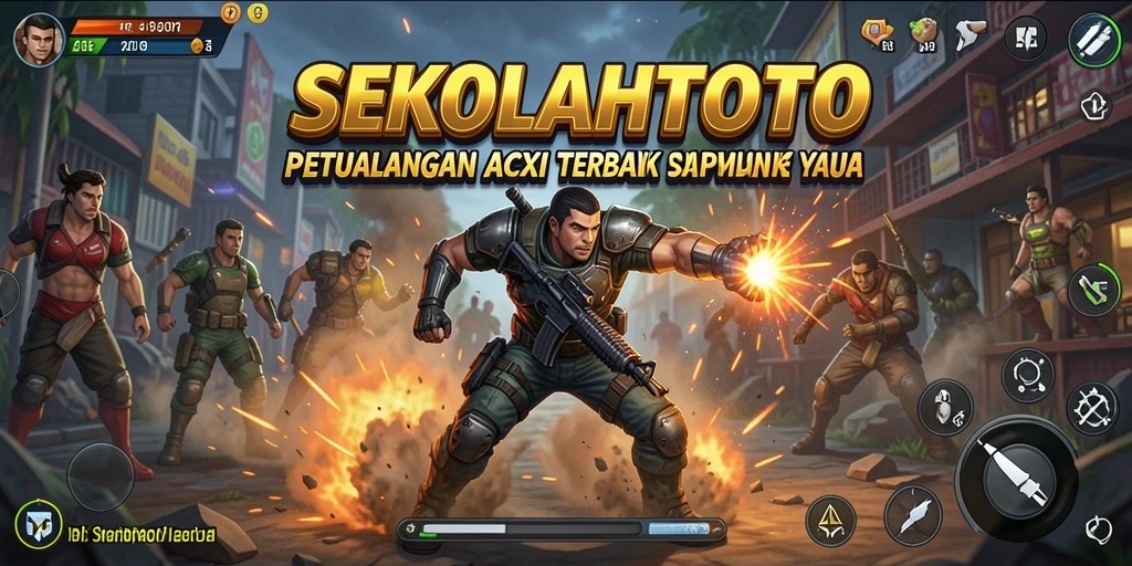 Tampilan gameplay seru dari SEKOLAHTOTO dengan aksi mendebarkan.