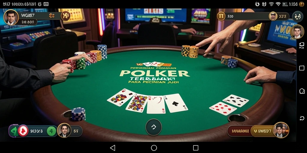 Tampilan menarik dari gameplay Poker WG87 yang menegangkan.